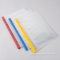 Single Archive File Bag Sheet Protectors A4 paper zipper envelope bag Sheet Protectors Supplier